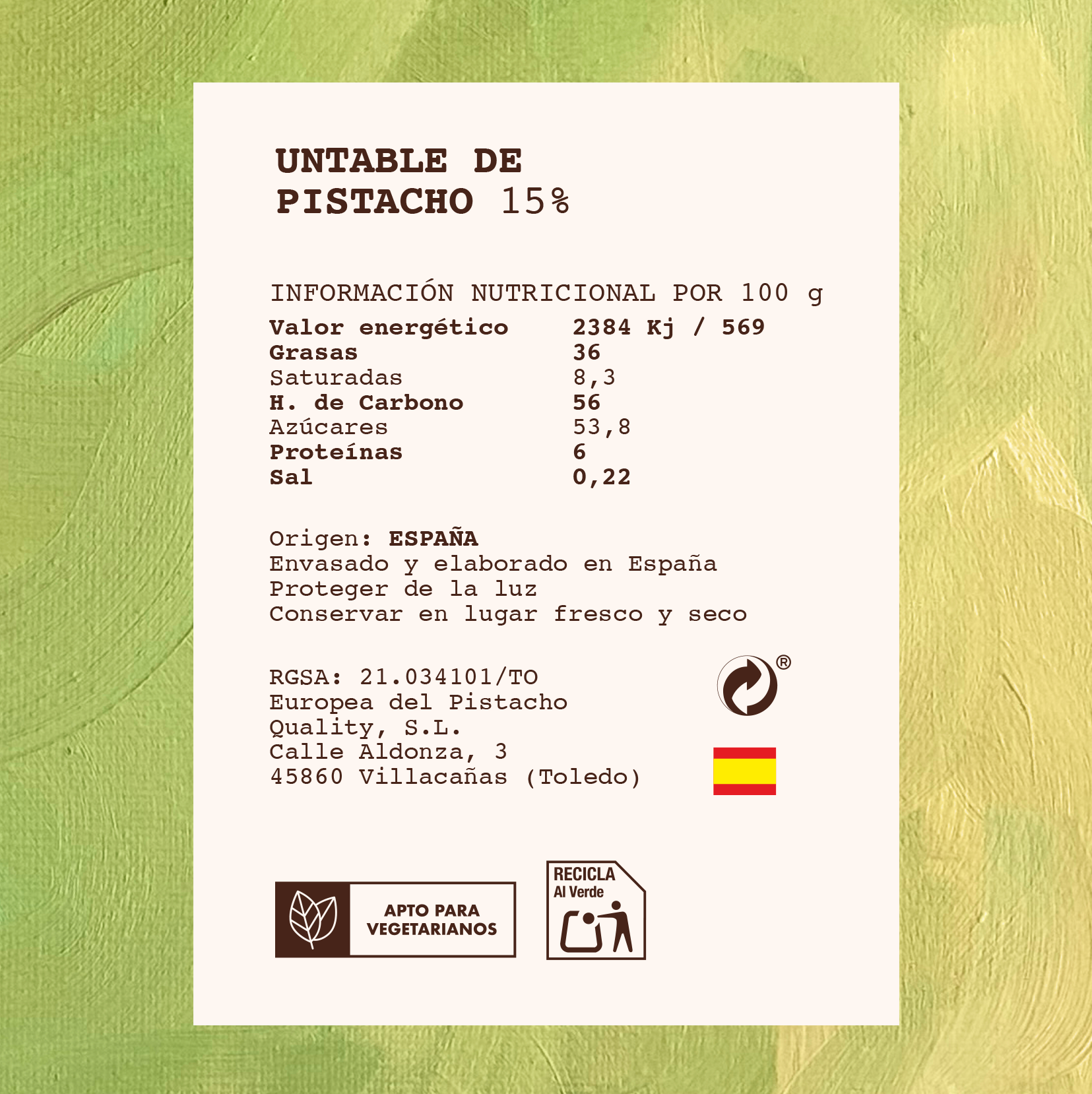 Untable de pistacho al 15% - Imagen 4